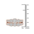 thumbnail image 4 of 1 Carat T.W. Diamond Cluster 10kt Rose Gold Engagement Ring Set, 4 of 5