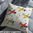 thumbnail image 2 of jejeloiu Colorful Airplane Fabric by the Yard 1 Yard,Stars Cloud Print Home Decor Fabric by the Yard,Aircraft Toy Sewing Fabric For Children,Super Cozy Room Decor, 2 of 6