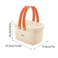 thumbnail image 3 of Bathroom Organizers and Storage, Storage Basket - Loetky Bath Basket Wash Basket Portable Bathroom Basket Large Capacity Bath Bucket Hanging Basket, 1X Basket, 3 of 5