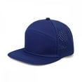 thumbnail image 2 of Men's Performance Baseball Cap Flat Brim Adjustable Snapback Hat Lightweight Breathable Mesh For Outdoor Sports Casual Wear Leisure Blue - One Size, 2 of 9