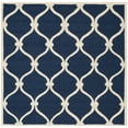 thumbnail image 2 of SAFAVIEH Cambridge Raleigh Geometric Wool Area Rug, Navy/Ivory, 8' x 8' Square, 2 of 8