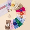 thumbnail image 5 of XEGLSBU Baby Girl Bows Clips 2inch Children's Hair Accessories Baby Solid Color Five Petal Flower Wide Headband Soft Protector Cartoon Headband 0 1 Year Old Hair Bows for Girls 4-6 School One Size, 5 of 5