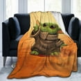 thumbnail image 2 of Super Soft Flannel Throw Baby Yoda Blanket 40"X30" For Bed, Sofa, Camping, Cold Cinema Or Travel,Gift For Your Family And Friend, 2 of 8
