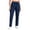 Dark Blue-8117BB, variant on Fabrcox Women's Straight-Leg Scrub Pants - Stretch Trousers with Cargo Pockets, Elastic Waistband for Nurses ,Gray S