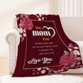 thumbnail image 5 of to My Mom Blanket Gift Mothers Day Blanket from Daughter Son Birthday Valentine for Mom Grandma Women Love You Best Mom Ever Soft Couch Bed Floral Small Baby Throw Blanket 30x40, 5 of 6