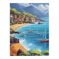 thumbnail image 3 of Chilfamy  Tropical Homes Jigsaw Puzzle Puzzles for Adults, Bayside Beach Marina Art Jigsaw Puzzles for Challenging Family Activity Games Colorful DIY Puzzle for Home Decor Gifts 500PCS, 3 of 8