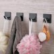 thumbnail image 2 of Self-Adhesive Wall Hooks Black Stainless Steel Wall Hooks 4 Pieces Rustproof And Waterproof Hooks Leave No Trace Home And Office, 2 of 4
