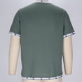 thumbnail image 7 of Men's Solid Color Basic Casual Short Sleeve Crewneck T-Shirt, 7 of 7