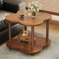 thumbnail image 2 of Coffee Wooden Side Table 53X40X40Cm Small End Table With Storage Shelf Living Room Coffee Table Nightstand For Bedroom Sofa Balcony Compact Furniture With Open Shelf Design Modern Home Dec, 2 of 6