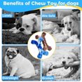 thumbnail image 4 of 2 packs dog chew toys, suitable for aggressive chewers, durable nylon dog bone teeth cleaning chew toys, keeps medium and large dogs busy, 4 of 4