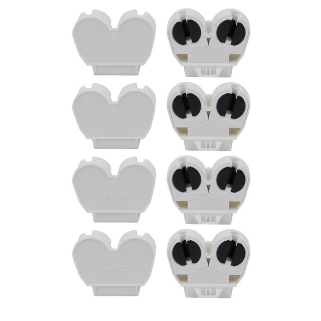 Unique Bargains 8pcs AC 500V 2A G5-F288W T5 Double Light Socket G5 Base Fluorescent Lamp Holder