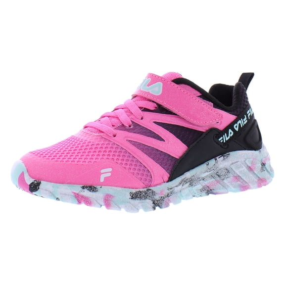 Fila Cryptonic 7 Strap Mashup Girls Shoes Size 3, Color: Fuchsia/Black
