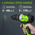 thumbnail image 5 of Greenworks 24V 1/2" Cordless Brushless Hammer Drill Kit + 2Ah Battery & Charger 3706602, 5 of 9