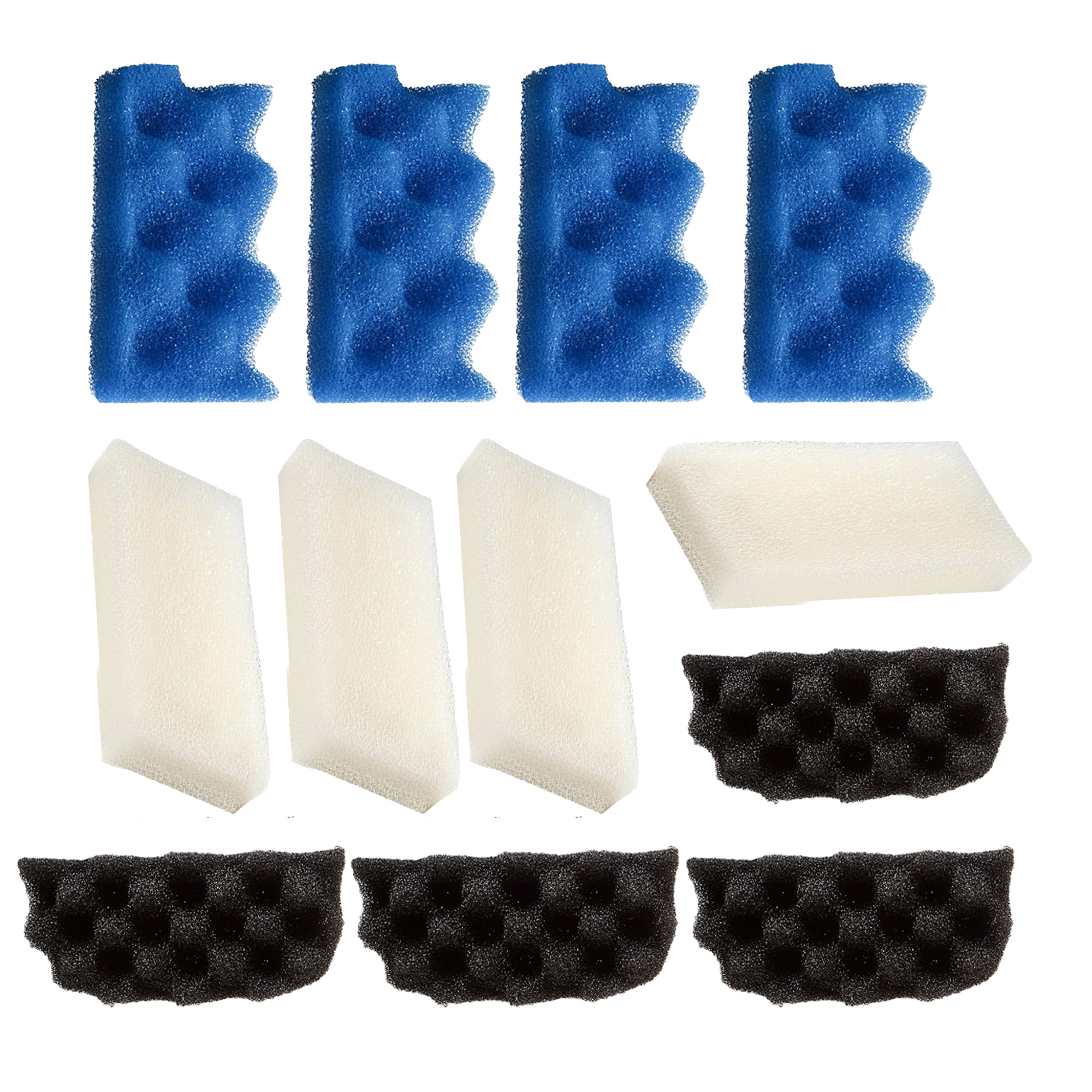 TropicAqua Replacement Aquarium Bio Sponge Foam Filter Pads Inserts Value Pack Suitable for Fluval 106, 107(Pack of 18)