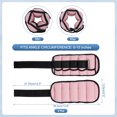 thumbnail image 2 of Uxcell 10 Lbs Total/ 5 Lbs Each Adjustable Ankle Weights Wrist Leg Arm Weights Sandbags for Women Men Pink, 2 of 7