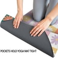 thumbnail image 3 of Colorful Daisy Flower Checkered Pattern Hot Yoga Mat Towel Non Slip for Hot Yoga - Quick-Drying Yoga Mat Cover with 4 Corner Pockets with Travel Bag - Hot Yoga Towel Non Slip 70"x26", 3 of 6