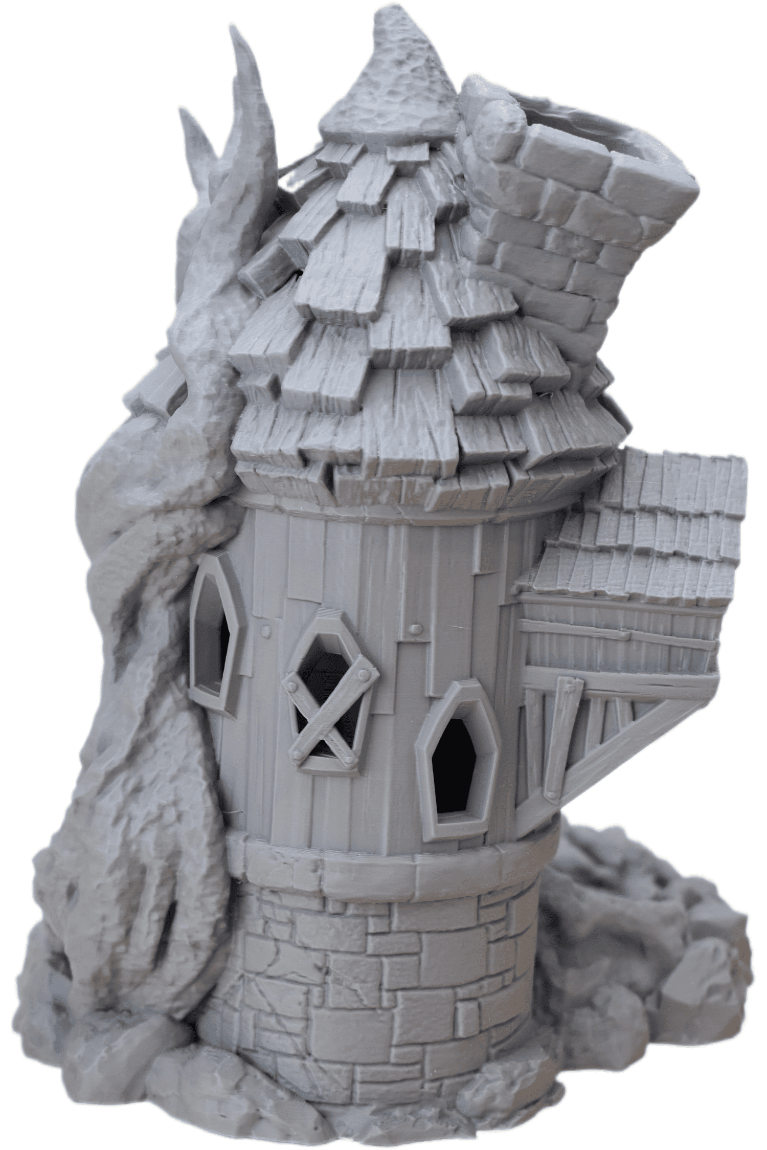 The Wizard's Tower Dice Tower - 11 Inch Tall Dice Tower, 3D Printed, Tabletop RPG, DND Accessories, Dice Tower, Dice Accessories, Role Playing Game