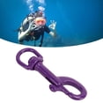 thumbnail image 1 of Clip de Plongée à Extrémité Unique, Pivotant Résistant à l'Érosion pour Laisse de Chien Violet, 1 of 7