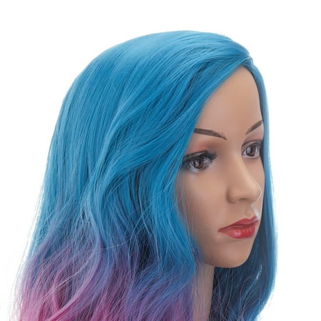 Natural Dark Roots Synthetic Lace Wig Ombre Blonde Lace Front