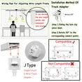 thumbnail image 7 of KAYYELAMP 3 Pcs Adjusted Cable J-Type Track Lamp White Switch Base with Shade Modern Design Pendant Lighting for Kitchen Dining Room(No Bulb, Track), 7 of 7