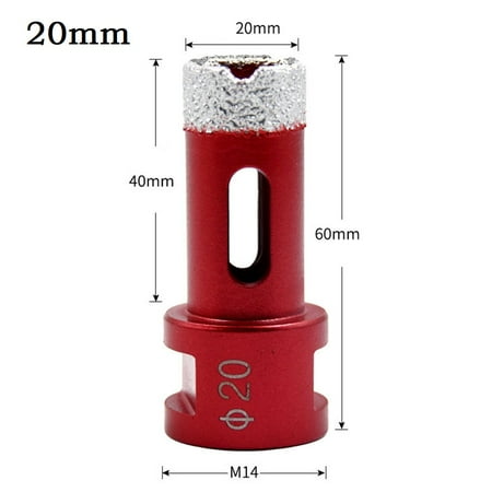 

Goodhd 1Pc 6mm-68mm M14 Dry Diamond Drill Bits Hole Saw For Granite Tile Glass Ceramic