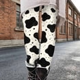 thumbnail image 6 of Lutiedan Cow Print Legging for Girls High Waisted Athletic Workout Pants Casual Full Length Running Leggings Size 3-8, 6 of 7