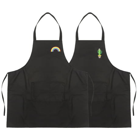 

2Pcs Kitchen Aprons Oil-proof Cooking Aprons Wear-resistant Aprons Kitchen Supplies