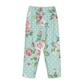 thumbnail image 5 of Kll Womens Vintage Floral Print Pajama Pants Soft Pajama Bottoms For Women Cozy Lounge Pants, 5 of 9