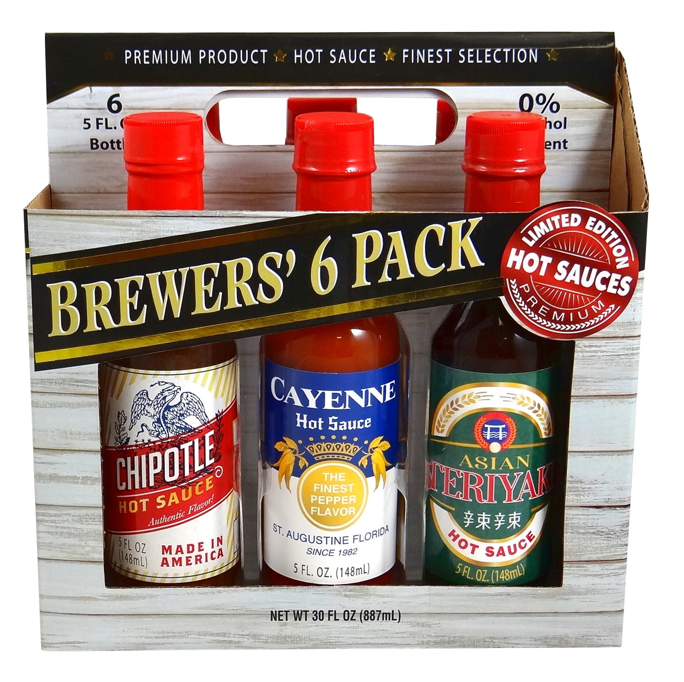 Dat'l Do It Brewers Hot Sauce Gift Set, 6 Pack