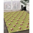 thumbnail image 2 of Ahgly Company Indoor Square Patterned Golden Brown Yellow Area Rugs, 7' Square, 2 of 6