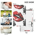 thumbnail image 2 of Red Lip Cotton Face Towels Absorbent Hand Towel Soft Bathroom Towel for Kitchen Hotel Decoration, 2 of 7