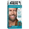 thumbnail image 5 of 2 Pack - Just For Men Mustache & Beard, Beard Coloring for Gray Hair with Brush, With Keratin (M-35), Medium Brown, 5 of 8
