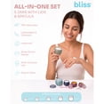 thumbnail image 2 of Bliss Travel Jars Set - 5 Piece Refillable Travel Size Containers with Lid and Spatula for Toiletries, Liquid, Creams, 2 of 7