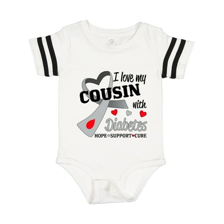 

Inktastic I Love My Cousin with Diabetes Gift Baby Boy or Baby Girl Bodysuit