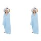 thumbnail image 4 of Sonducket Hogar niños Toalla de baño Chinlon niños absorbente de agua estilo de dibujos animados Adorable albornoz bata de ducha Ponchos Type1 NO1, 4 of 6