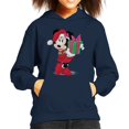 thumbnail image 1 of Disney Minnie Mouse Christmas Present Kid's Hooded Sweatshirt, 1 of 3