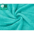 thumbnail image 3 of American Soft Linen Luxury 4 Piece Washcloth Set, 100% Cotton Turkish Washrags and Washcloths, Turquoise, 3 of 6
