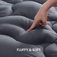 thumbnail image 3 of Sleep Zone Queen Mattress Topper Cooling Mattress Pad Cover Fluffy Down Alternative Bed Topper 8-21 Inch Deep Pocket, Queen, 3 of 8