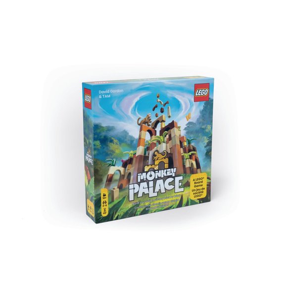 Dotted Games Monkey Palace: A Lego Board Game - Build Your Way to Victory Brick by Brick! Fun Family Brick-Building Game for Kids & Adults, Ages 10+, 2-4 Players, 45 Minute Playtime