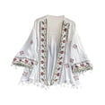 thumbnail image 2 of Mujeres Boho Cardigan Bohemian Femenino Kimono traje de baño para trajes de baño para trajes de baño, 2 of 10