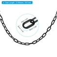 thumbnail image 2 of Uxcell 0.2" Diameter 39Ft Length Plastic Chain Barrier, Safety Link Chain Stanchion for Crowd Control, Black, 2 of 6