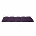 thumbnail image 2 of Indigo Floor Pillow Lounger Cover, Oriental Design with Floral Swirl Leaf Details Image Print, Nap Mat Printed Fabric Case for 5 Pillows, 88" x 36", Eggplant Purple, by Ambesonne, 2 of 5