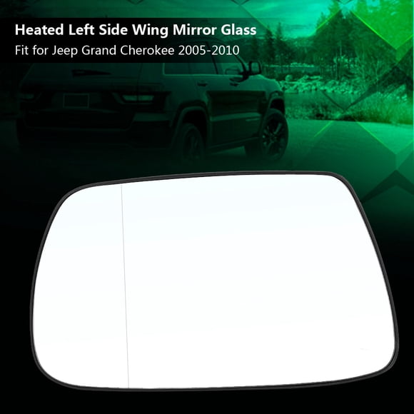 Espejo retrovisor de cristal Jadeshay para Jeep Grand Cherokee 2005-2010 Lado Izquierdo
