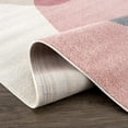 thumbnail image 3 of Abani Rugs Deco DEC120A Cream Pink Mid Century Area Rug 7'9" x 10'2" - Pink, 3 of 5