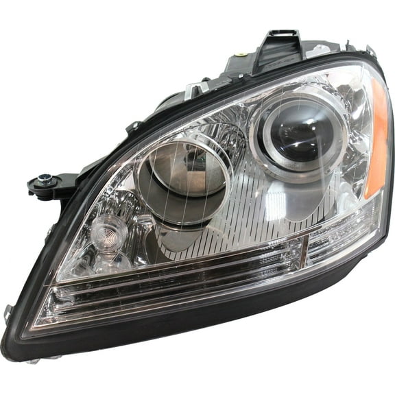 Headlight Compatible With 2007 Mercedes Benz ML63 AMG 2006-2007 ML500 Left Driver Halogen With bulb(s)