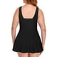 thumbnail image 5 of Trajes de baño de una pieza para mujer Talla Bikini para mujer Sin espalda con aberturas Traje de baño de cuello en V sólido Traje de baño para mujer, 5 of 9