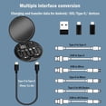 thumbnail image 4 of Yesimla Kit De Adaptador Usb Tarjeta De Cable Cable De Carga Multitipo Estuche Convertidor Usb C A Lightning Tipo C Micro Adaptador Transferencia De Datos Contiene Ranura Para Tarjeta Para Viajes Uso, 4 of 5