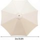thumbnail image 2 of Beige UV-Resistant Outdoor Umbrella Cover with 8 Ribs, Waterproof Fabric for Garden Use, 2 of 3
