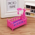 thumbnail image 2 of DIYOO Princess Cradle Bed Furniture for Reborn Girl Baby Doll for Kids Dollhouse Furniture, 2 of 4