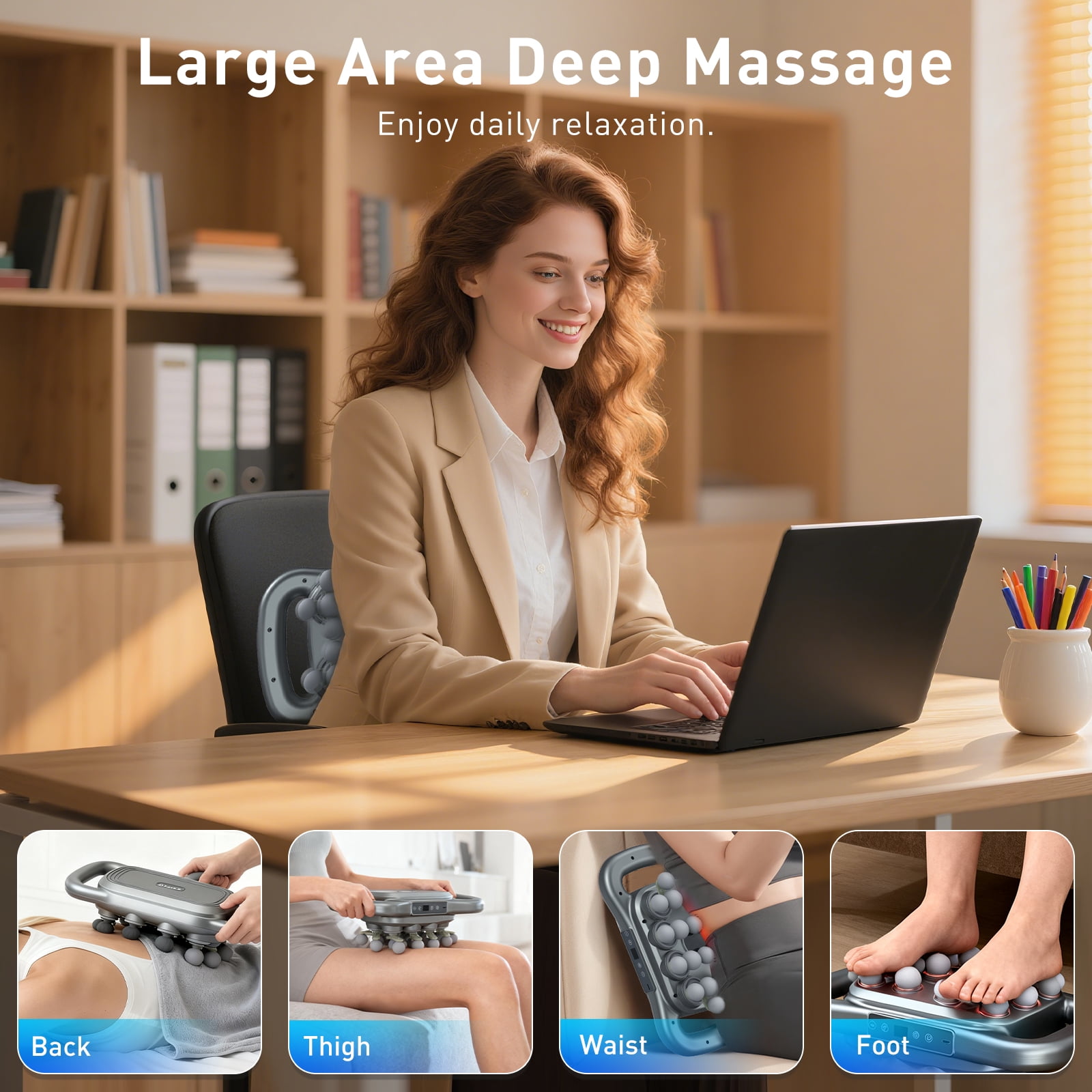 28 Head Massage Gun Set, Handheld Back Massager Gun Deep Tissue,9 Speeds Electric Percussion Muscle Body Massager for Athletes Neck Shoulder Pain Relief,Gifts for Men Women